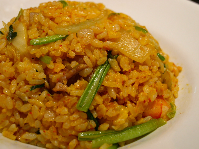 豚白菜丼/揚げ出し豆腐/豚海老キムチ炒飯/春雨スープ_b0079765_8134152.jpg