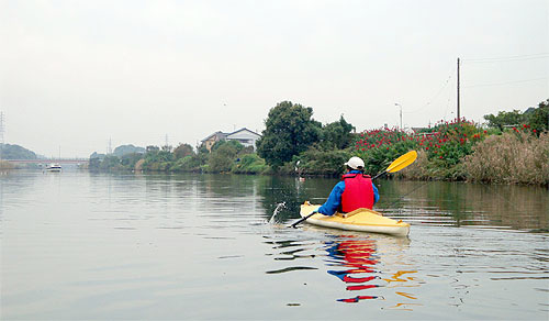 東京湾へ！ （花見川カヌー探検 その４　「完結編」）_c0137404_11555046.jpg