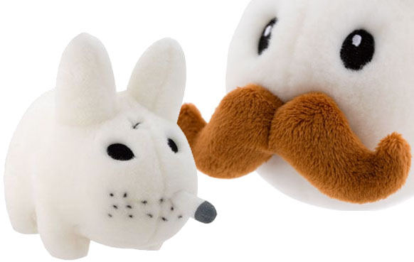 Plush Mustache & Smorkin Labbit by Frank Kozik_e0118156_15512790.jpg