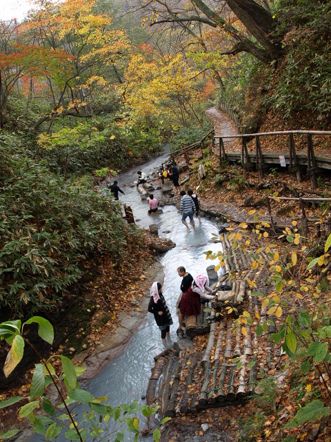 大湯沼川天然足湯_d0153062_9315337.jpg