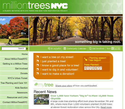 都市緑化プロジェクトでも、パブリックアート MillionTreesNYC_b0007805_13542671.jpg