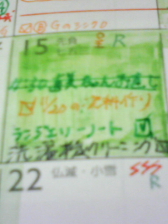 081116 緑ブロックのMagic☆_f0164842_7493046.jpg