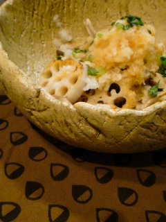 大根1本使いきり夕飯・・・根菜ときのこのおろしぽん酢。_f0177295_11463841.jpg