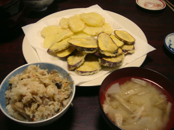 まぜまぜご飯と天ぷら♪黒ちゃんおめでとう☆_a0080406_12173770.jpg