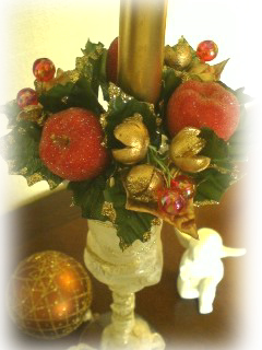 クリスマスアレンジのキャンドルホルダー_e0108851_2014238.jpg