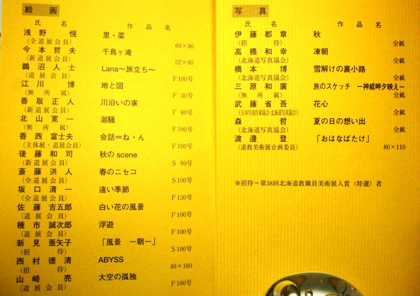 823）　大通美術館　「第6回　ノルテの作家展」　終了・11月4日（火）～11月9日（日）_f0126829_222471.jpg