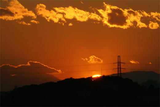 1128 富士山の夕景とP-3Cさん_e0150566_23525413.jpg