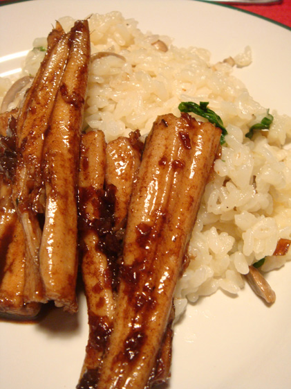 ある日の家飯、泉州穴子_b0118001_16244772.jpg