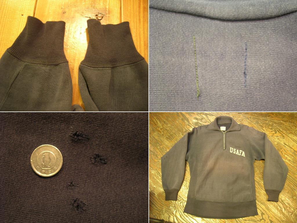 1950s Champion 「USAFA」 Reverse Weave Half Zip Sweat_c0177238_1935859.jpg