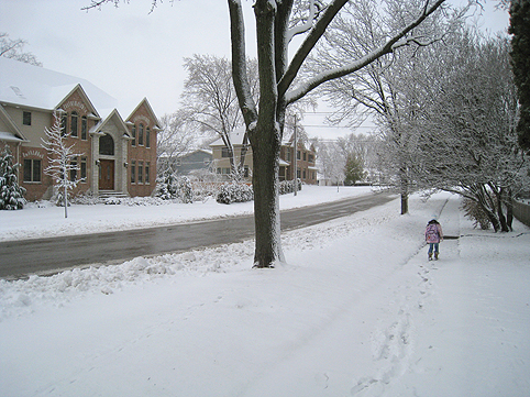 そこは雪国 シカゴの冬が始まった Chicago きっちん