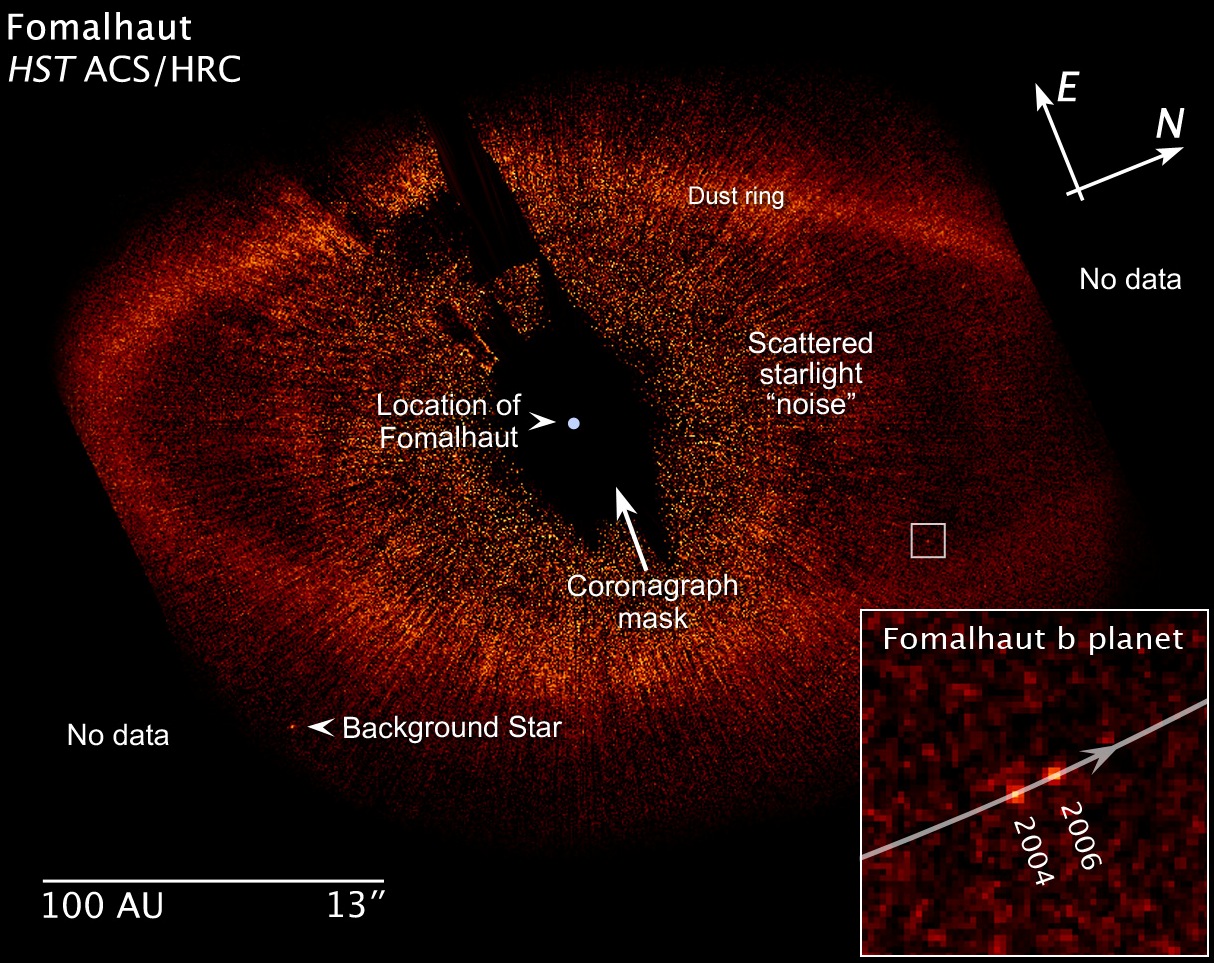 ハッブル宇宙望遠鏡が捉えたフォーマルハウトの巨大惑星_d0063814_8545100.jpg