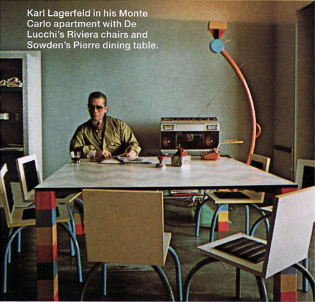 Karl Lagerfeld in his Monte Calro apartment :: Memphis_f0089299_035599.jpg