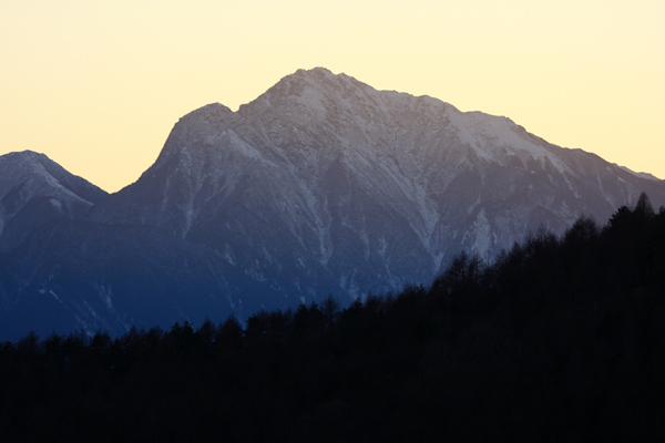 甲斐駒ヶ岳の夕景_f0081726_21441289.jpg