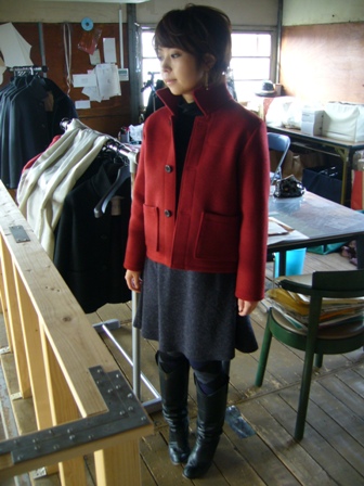 melton　coat 3　&　-　手作りスイートポテト　-_c0165060_14175853.jpg