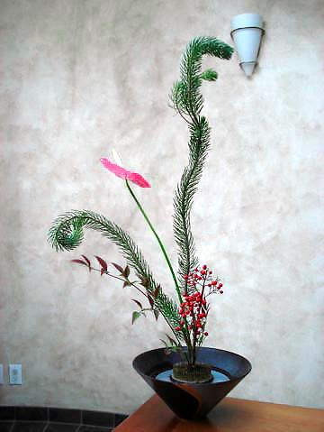 クリスマスの生け花 California Life Style クリスマスの生け花 California Life Style