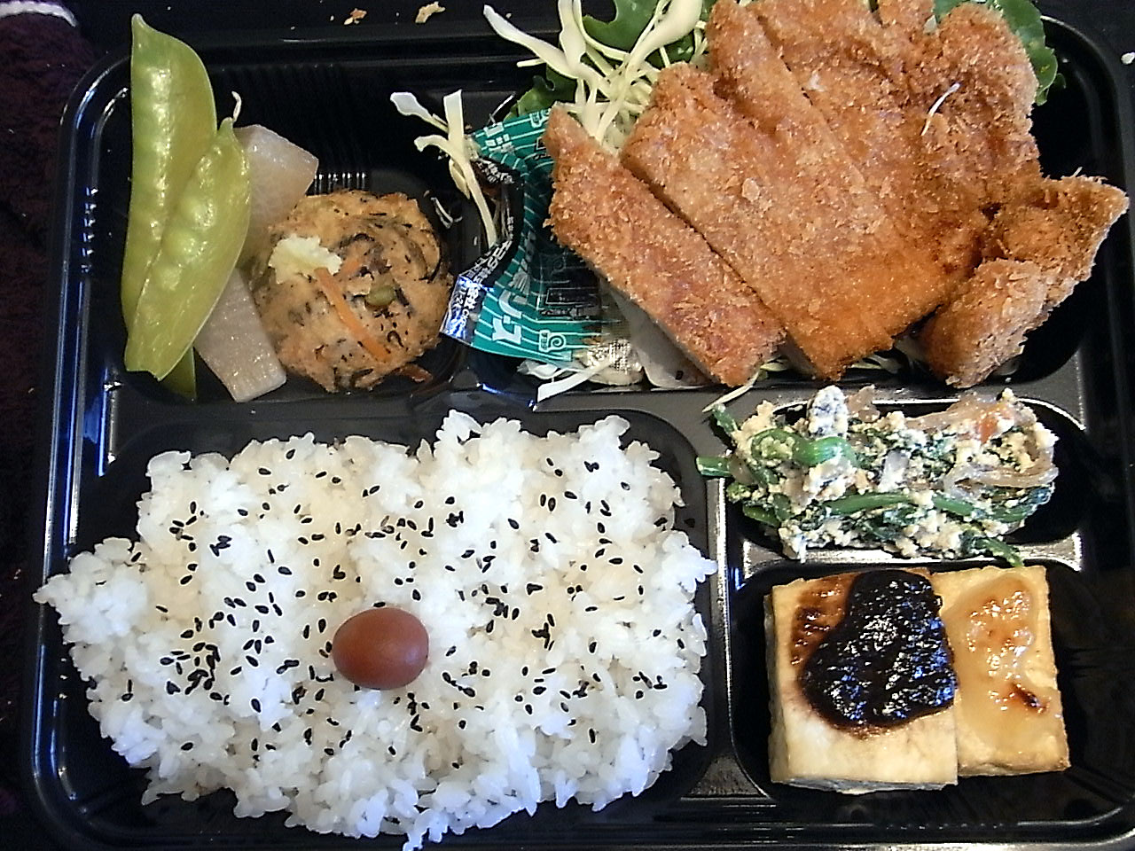 とんかつ&豆腐づくし弁当_e0061902_14421834.jpg