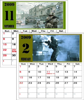 Call of duty4 2009Calender 第二版、、、、。_b0041918_1351247.jpg