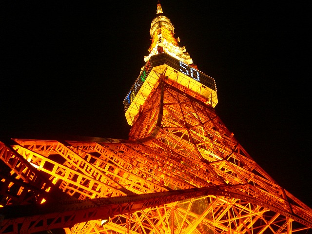 2008年12月4日＞東京タワー50周年記念ﾗｲﾄｱｯﾌﾟの師走夜景