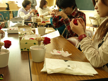 クリスマスアレンジメント講習会08_d0144095_19572535.jpg