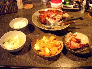 今日の夕飯はチキンオーブン焼き_e0166355_18121327.jpg
