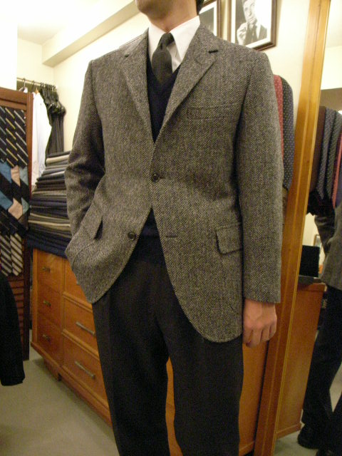 Grey Flannel & Herringbone Harris Tweed_f0001613_1583560.jpg