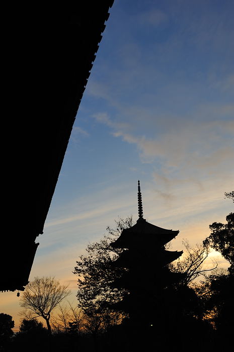 夜明けの東寺_f0032011_18224063.jpg