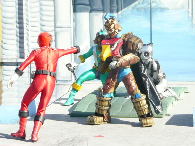 後楽園遊園地で僕と握手 炎神戦隊ゴーオンジャーショー 熱き友情 正義のドリフトパワー発動 の巻 モービル１２３のマッタリ行こう