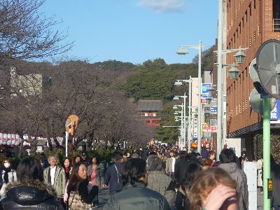 鎌倉通行手形正月用＿恵比寿さま＿八幡さま　　　　　　　　　２００９．１．２_f0171458_22512558.jpg