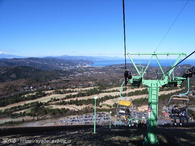 大室山　頂上　太平洋　伊豆七島　俯瞰　リフト　賀正　冬　快晴（静岡県　伊東市）_c0153764_21185782.jpg