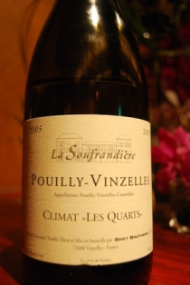 Pouilly Vinzelles Climat <Les Quarts>2005_e0025817_2121152.jpg