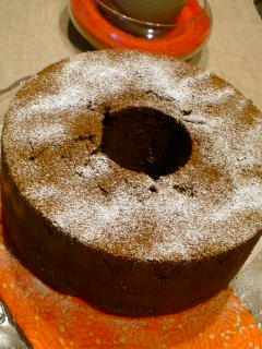 ガトーショコラのようなチョコシフォンと・・・七草がゆ。_f0177295_102386.jpg