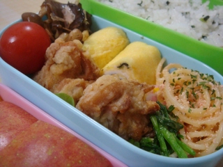 １月９日のお弁当　鶏の唐揚げ_a0075073_12244567.jpg