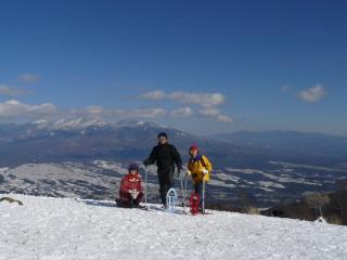 初スノーシューは入笠山_f0019247_2057986.jpg