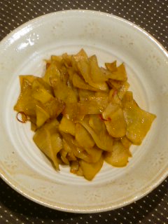 上娘、大人の階段をのぼる・・・むきさめの味噌漬け焼き。_f0177295_1175113.jpg