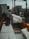 住宅地でのCozyUpHom輸入資材搬入~建て方2_d0059949_1765495.jpg