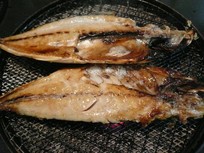 アジの開き 料理編_f0097683_20295051.jpg