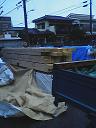 住宅地でのCozyUpHom輸入資材搬入~建て方3_d0059949_1654217.jpg