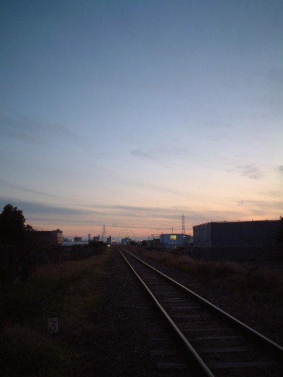 夕暮れと観覧車と線路_c0130409_22583497.jpg