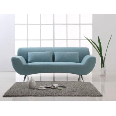 ソファ ライトブルー ブルー ソファ 3人掛け「レオ」幅195cm #5ライトブルー色 脚部全2色