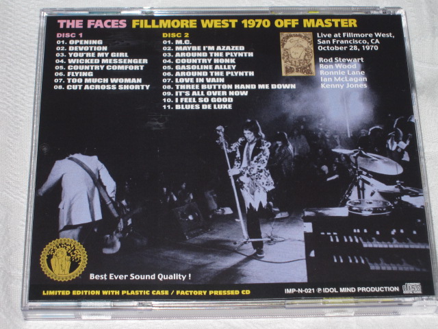 THE FACES / FILLMORE WEST 1970 OFF MASTER_b0042308_2231545.jpg