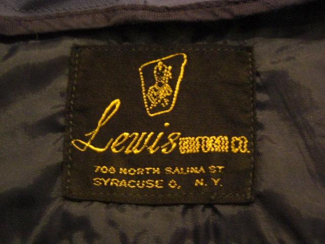 60\'s 【Lewis UNIFORM CO.】 Work Jacket_b0122883_198720.jpg