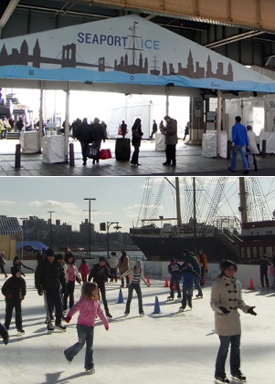 サウス・ストリート・シーポートにスケートリンク登場 Seaport Ice_b0007805_9102685.jpg