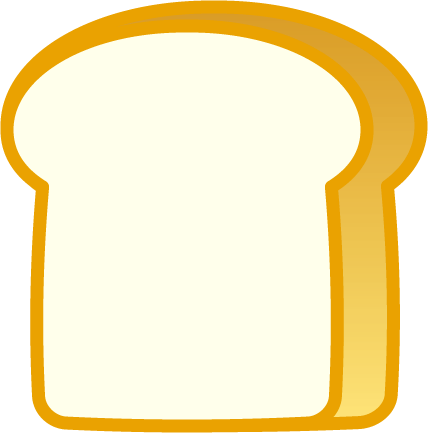 食パンのイラスト Kami Kitaのpopなblog