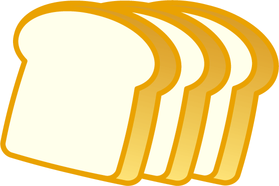 食パンのイラスト Kami Kitaのpopなblog