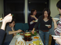 女子のみor女子飲みw/チーズフォンデユ_d0028322_2146449.jpg