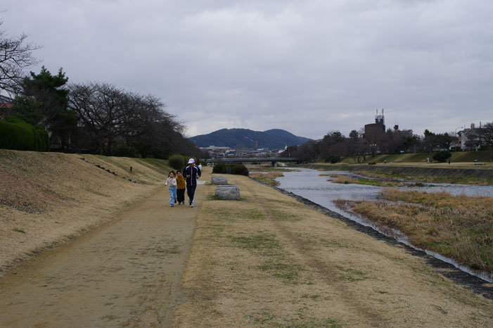 久しぶりにリキと鴨川散歩．．． Ⅱ（帰り）_f0152550_2231070.jpg