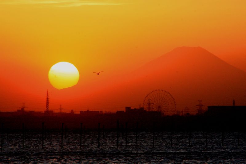 富士山と夕景_c0104227_8361950.jpg