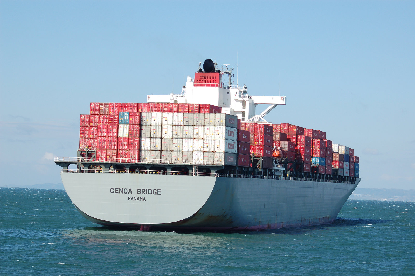 コンテナ船 GENOA BRIDGE 航跡