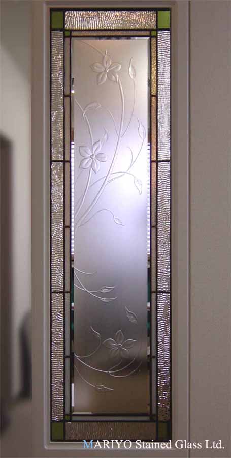 参考作品】パネル「クレマチス・モンタナ」 | 川島政則ステンドグラス