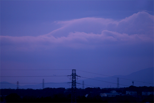 0218　空のお客さま（2）夕景に_e0150566_21503639.jpg